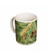 Mug/cup bee on pine branch