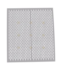 Salvadanaio queen grid in alluminio perforato 47 x 42 cm