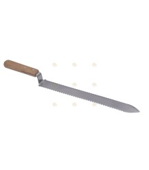 Unseal knife wood (2 sides ribbed)