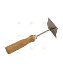 Roaster scraper, wooden handle