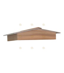 Pointed roof red cedar for savings closet