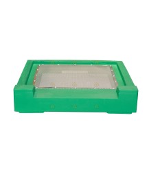 Bottom savings cabinet green lacquered polystyrene with varroal drawer