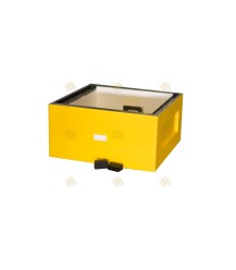 Hatchery saving cabinet yellow lacquered polystyrene (with additional fly openings)