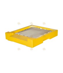 Bottom savings cabinet yellow lacquered polystyrene with varroalade
