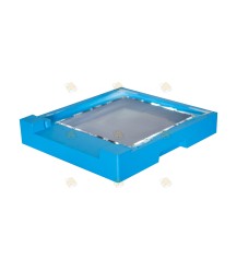 Bottom savings cabinet blue lacquered polystyrene with varroal drawer