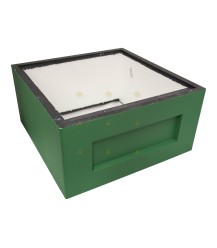 Hatchery saving cabinet green lacquered polystyrene (without additional fly openings)