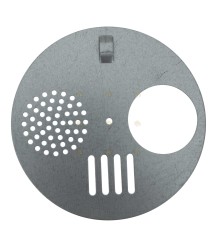 Fly hole disc galvanized 12.5 cm