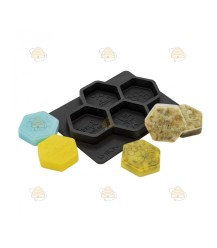 Casting mold for 4 honeycomb soaps
