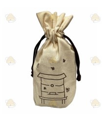 Bag with hive for around honey jar