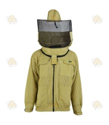 Beekeeper jacket AirFree, round hood khaki - BeeFun®