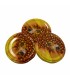 Bee on sunflower, 63 mm TO lid, 60 pieces