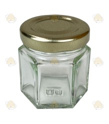 Hexagonal jar 45ml / 50g, with lid