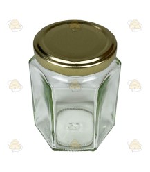 Hexagonal jar 196ml / 250g, with lid