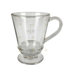 Tea glass with bees