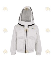 Beekeeper jacket AirFree, English hood white - BeeFun®