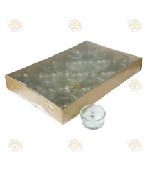 Tea light trays glass (24 pcs.)