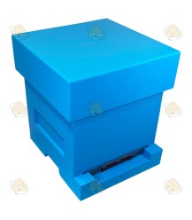 Money box blue lacquered polystyrene (1bk, 1hk) BeeFun®