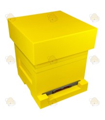 Money box yellow lacquered polystyrene (1bk, 1hk) BeeFun®