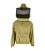 Beekeeper sweater round hood khaki - BeeFun®