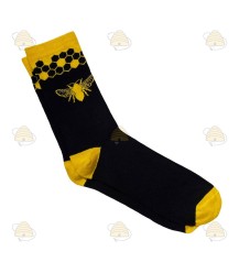 Bee socks long - black/yellow