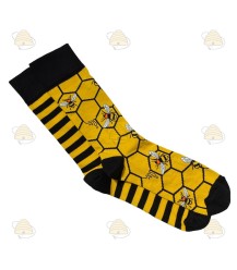 Bee socks long - honeycomb