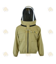 Beekeeper jacket Deluxe, English hood khaki - BeeFun®