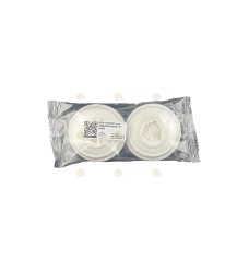 White dust filters for half-face mask (2 pieces)