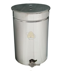 Drain barrel stainless steel 70 liters