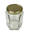 Sekskantede hexagonale honningglas