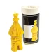 Small bee skep with thatched roof, silicone candle mold