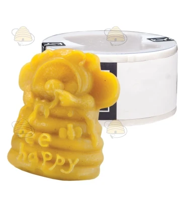 Happy teddy bear, silicone candle mold