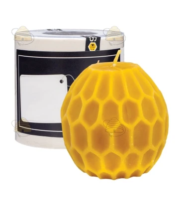 Ball with honeycomb pattern, silicone candle mold