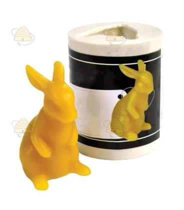 Bunny, silicone candle mold