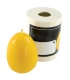 Egg-shaped, silicone candle mold