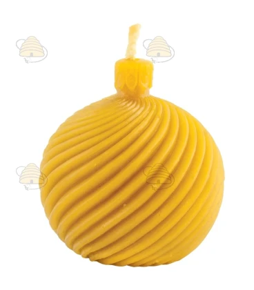 Pallina di Natale a spirale, stampo in silicone per candele