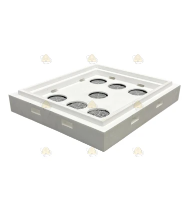 Intermediate base Dadant Blatt polystyrene white 12-window