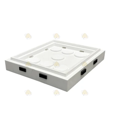 Intermediate base Dadant Blatt polystyrene white 12-window
