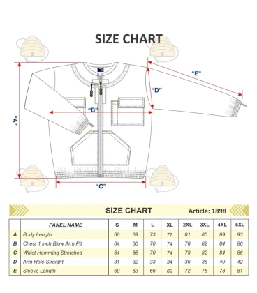 Beekeeper jacket Deluxe, English hood white - BeeFun®