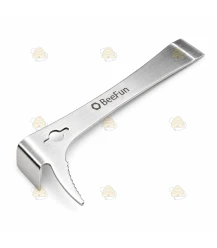 Leva apistica olandese in acciaio inox 19 cm Premium, edizione Silver BeeFun®