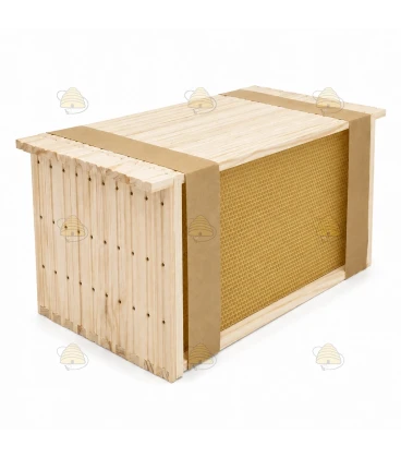 simplex brood box (brood chamber) hive frames assembled 218 mm pine horizontally wired (per 10 pcs.)