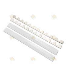 Hardware set Segeberger simplex 11-frame 41.2 cm PVC/PVC