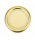 Låg guldfarvet, 63 mm TO , 60 stk.