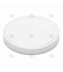 Hvidt låg, 63 mm TO-låg, 20 stk