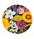 Färgglada blommor, 63 mm TO-lock, 60 st