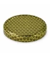 Tappi dorati con motivo a favo vivace , tappo TO 63 mm, 20 pezzi