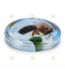 Bi på æbleblomst, 63 mm TO-låg, 60 stk.