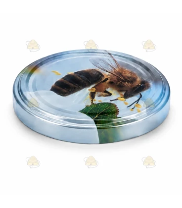 Bi på æbleblomst, 63 mm TO-låg, 60 stk.