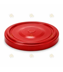 Rødt låg (klikknap / RSB), 63 mm TO, 20 stk