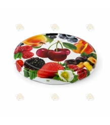 Fruit "cherries" lids, 82 mm twist-off lids, 12 pieces