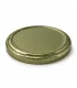 Lokk gullfarget bikakemønster uten bier, 82 mm TO, 12 stk